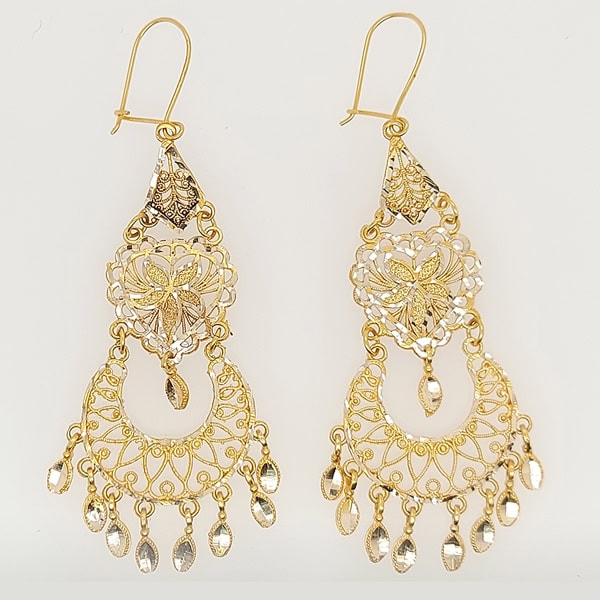 Gold sale chandelier earrings